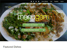 Tablet Screenshot of menugem.com